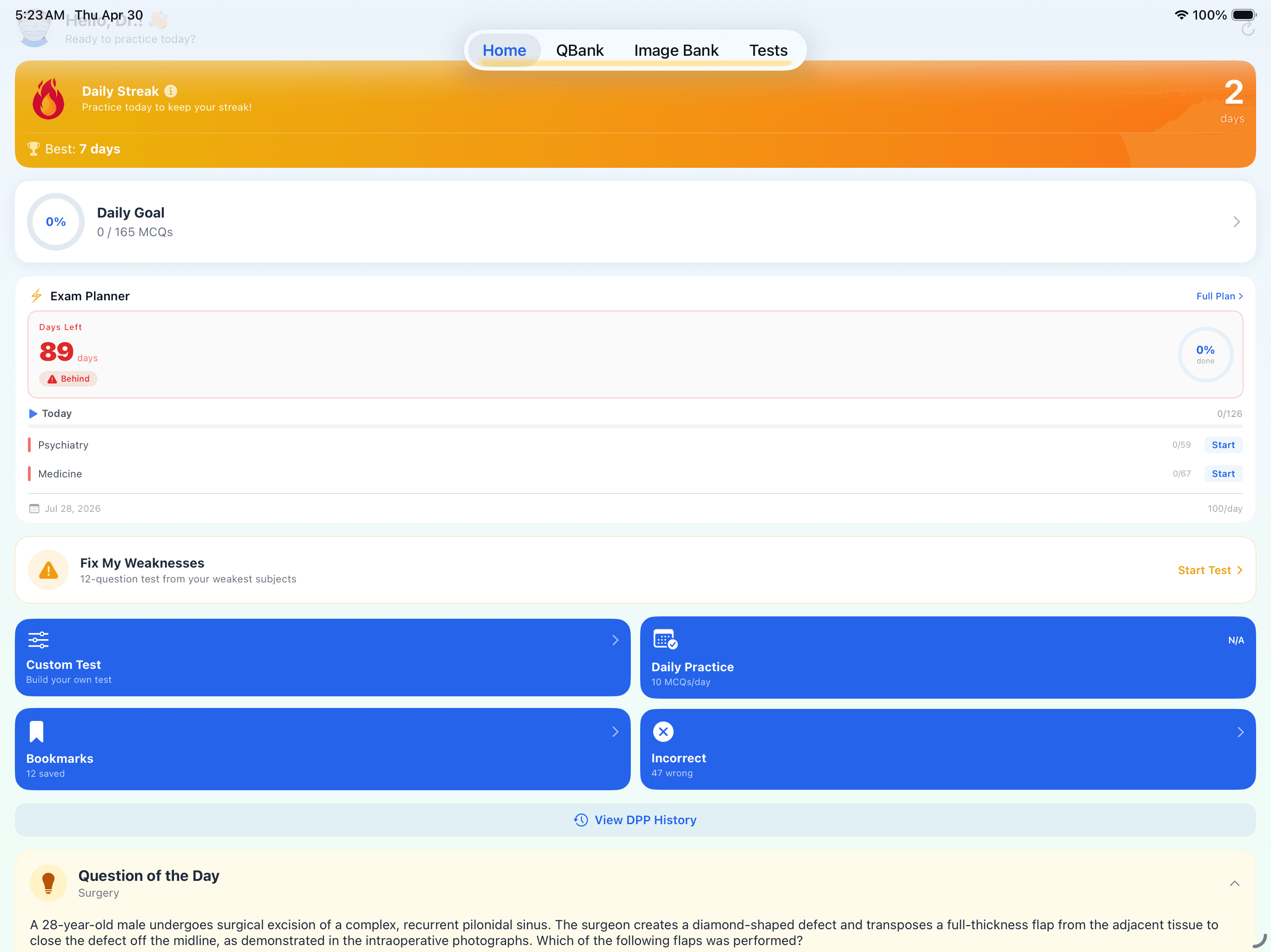 Kinase QBank — Medicine PYQ with worked explanation